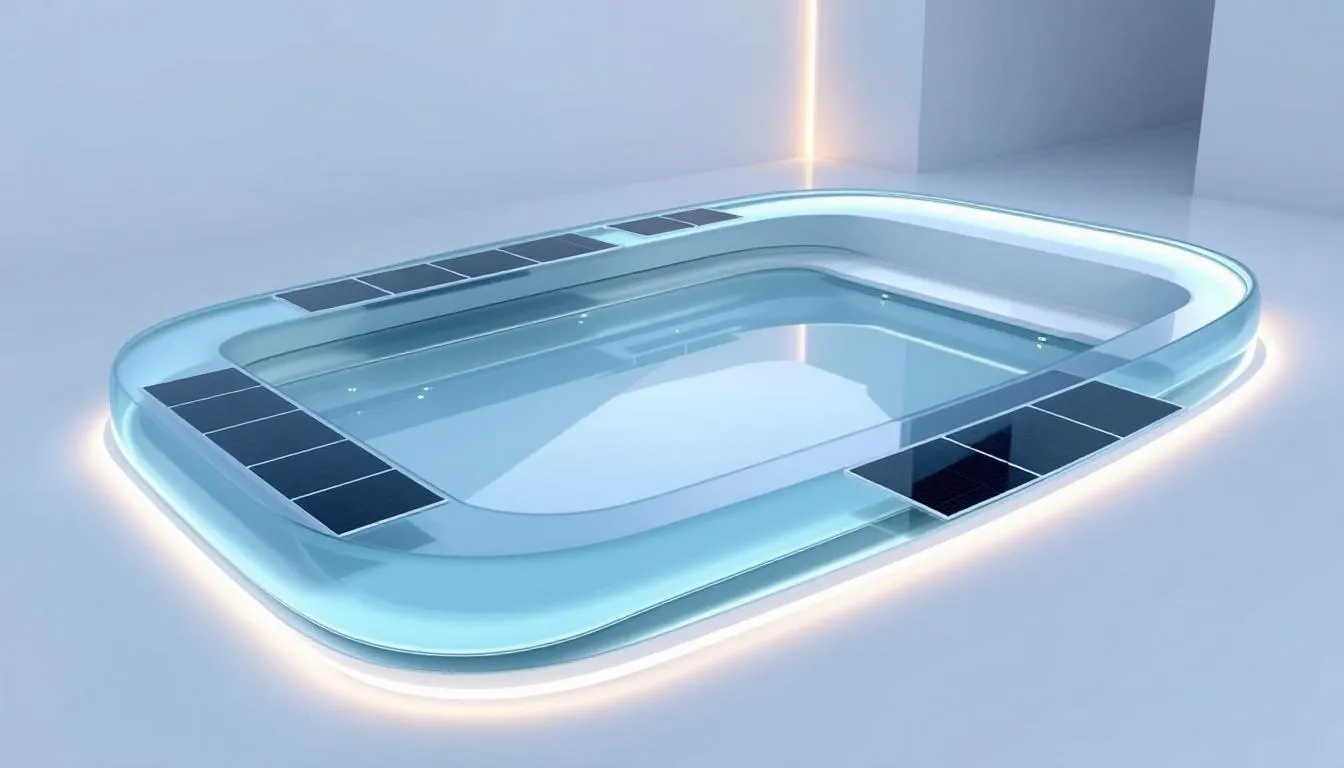 Variable speed pump and solar panels for energy-efficient pool operation