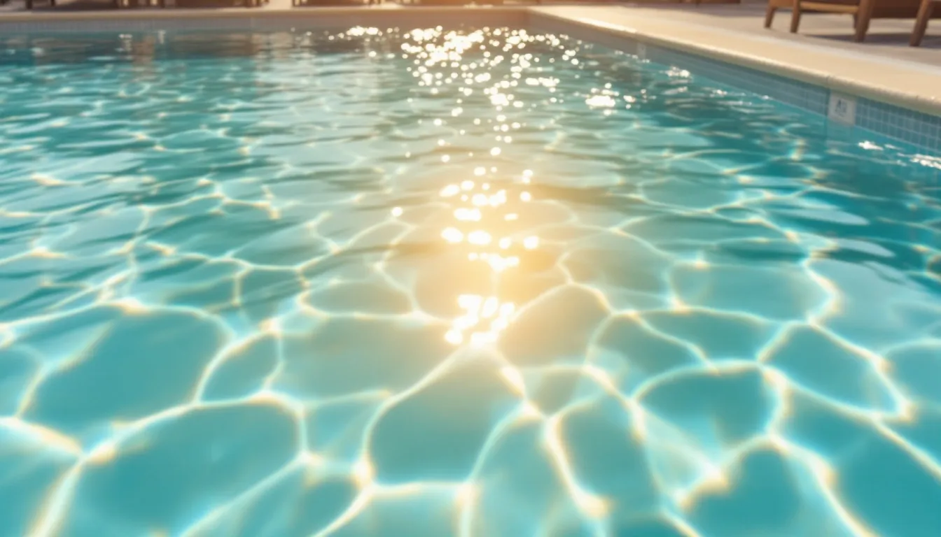 Adding pool shock treatment chemicals to a residential swimming pool