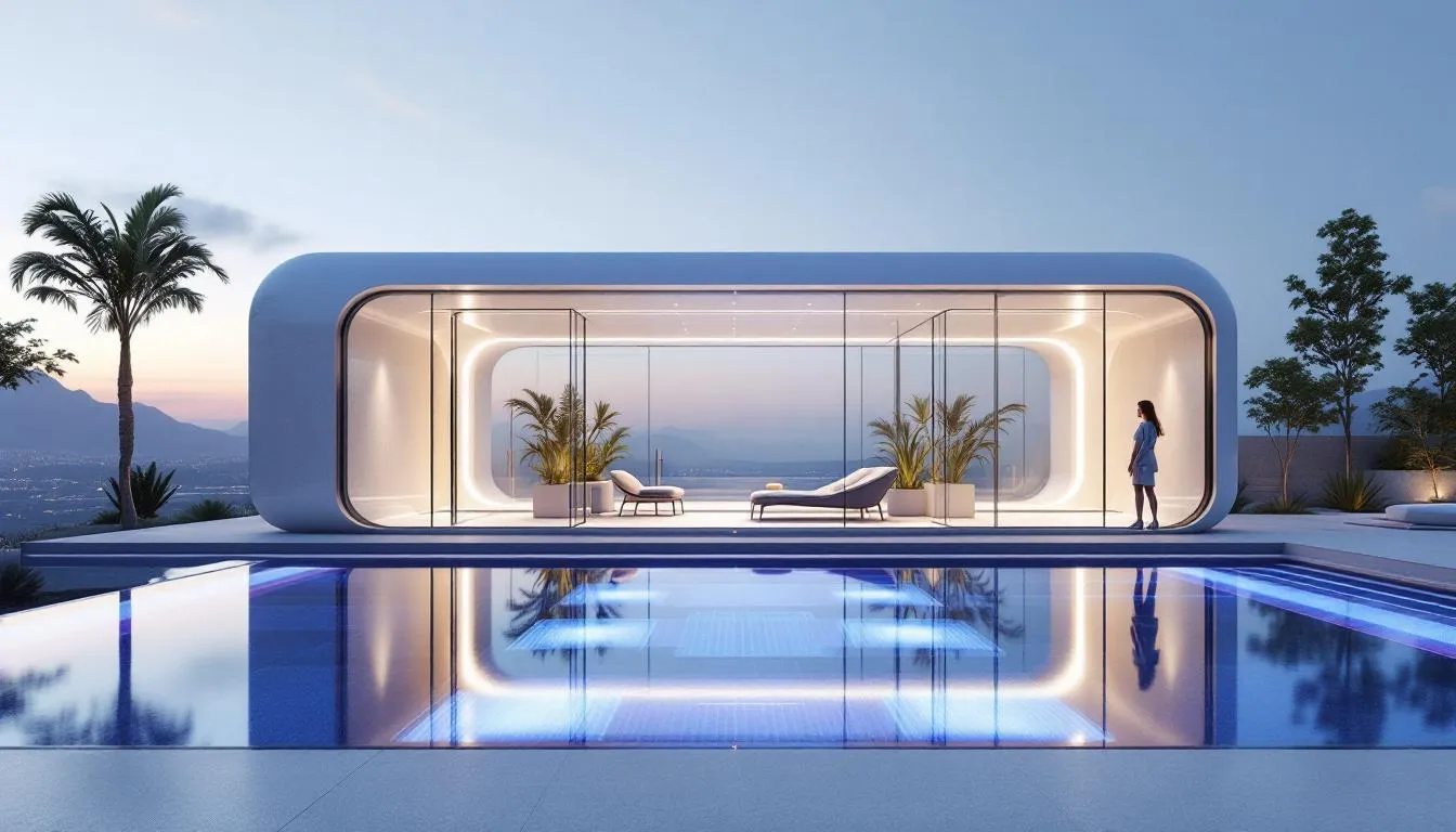 Smartphone controlling smart pool technology for automated maintenance