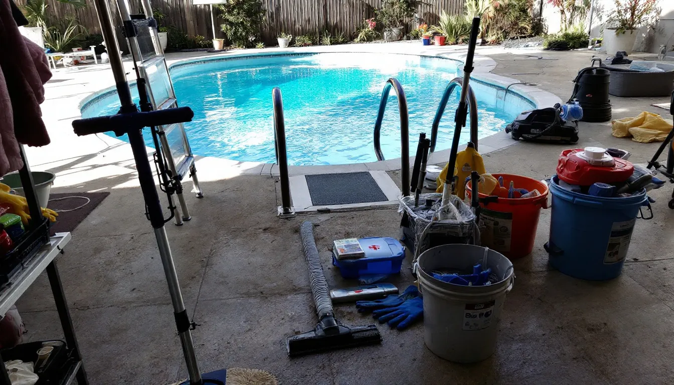 Cleaning and inspecting LED pool light waterproof seals for maintenance