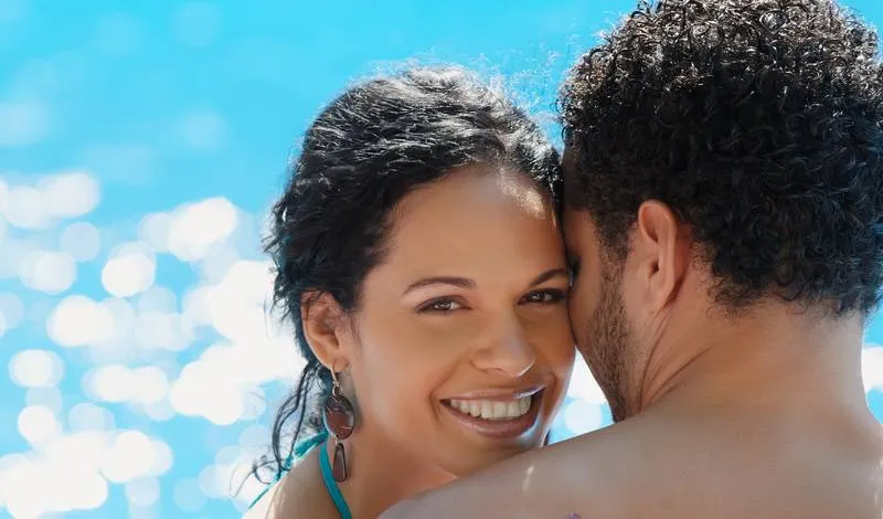 Pool installation in progress with equipment setup